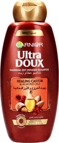 Garnier Ultra Doux Shampoo Hair Castor & Almond Oil 400Ml