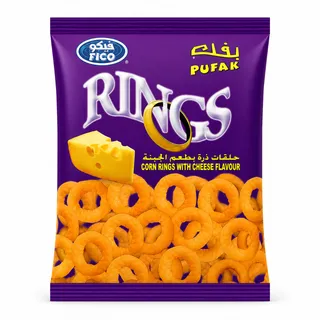 Fico Rings Cheese Corn Snacks 18G