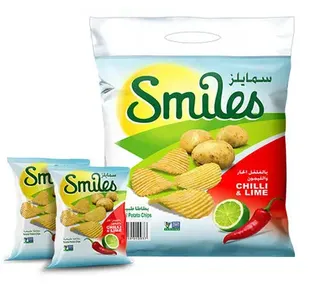 Fico Smiles Chili & Lime Potato Chips 20X16G