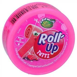Lutti Roll Up Bubble Gum Tutti Frutti 29G