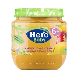 Hero Baby Food Mixed Fruit With Cereal 125G
