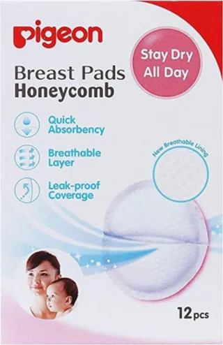 Pigeon Honeycomb Breast Pads 12's