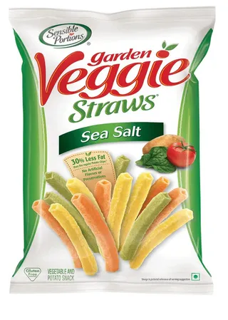 Sensible Portions Garden Veggie Straws Sea Salt 30G