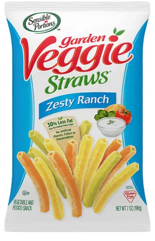 Sensible Portions Garden Veggie Straws Zesty Ranch 30G