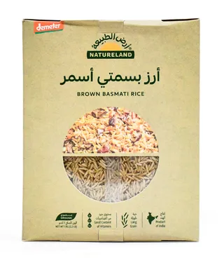 Natureland Organic Brown Basmati Rice Demeter 1Kg