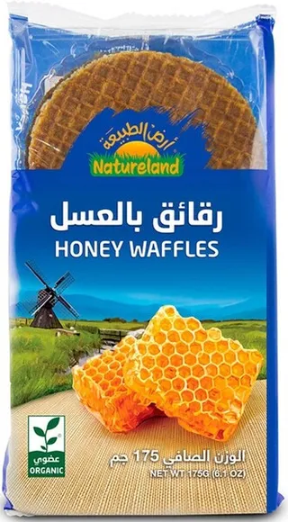 Natureland Honey Waffles Organic 175G