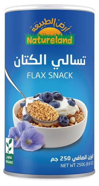Natureland Organic Flax Snack 250G