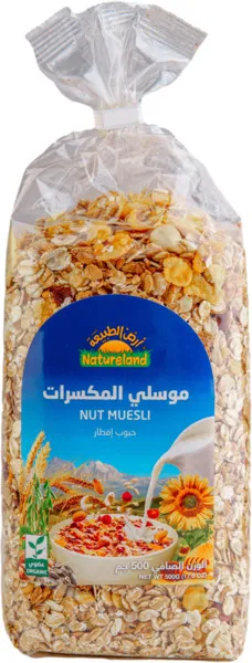 Natureland Organic Nut Muesli 500G