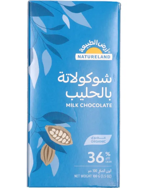 Natureland Plain Milk Chocolate 100G