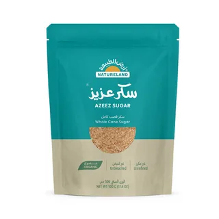 أرض الطبيعة سكر القصب الكامل "عزيز" 500 جم