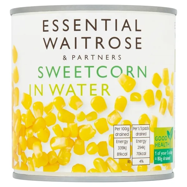 Waitrose Sweetcorn In Water 260g