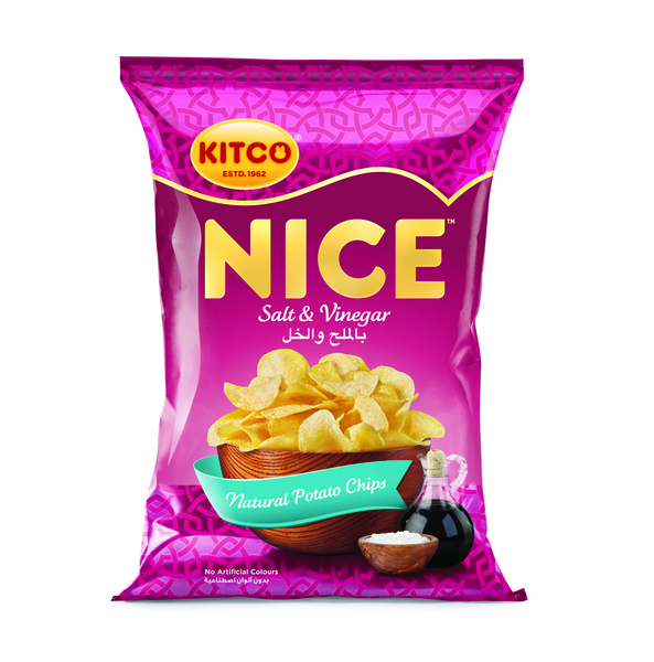 كتكو نايس رقائق البطاطس الطبيعية بنكهة الخل والملح 30 جم