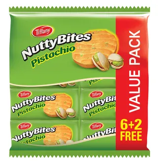 Tiffany Bites Pistachio Biscuits 8X90G