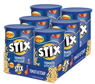 Kitco Stix Tomato Ketchup Potato Sticks 6X45G