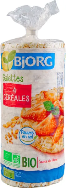 Bjorg Organic 4 Cereals Crakers 130G