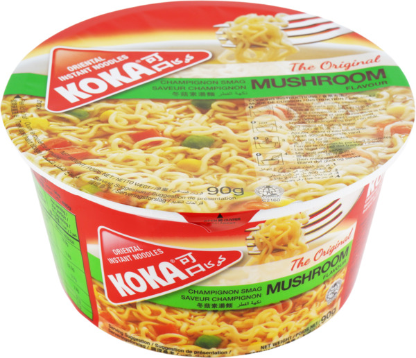Koka Oriental Instant Noodles Mushroom Flavor 90G