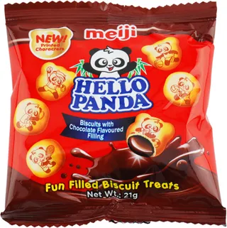 Meiji Hello Panda Mini Chocolate Filled Biscuits 21G
