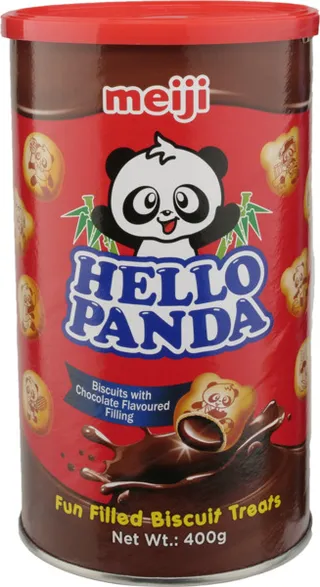 Meiji Hello Panda Chocolate Filled Biscuits 400G