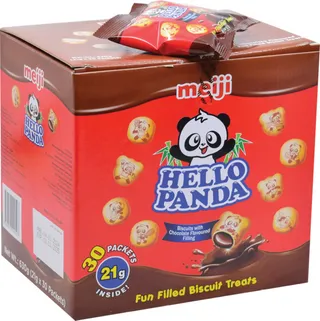 Meiji Hello Panda Mini Chocolate Filled Biscuits 30X21G