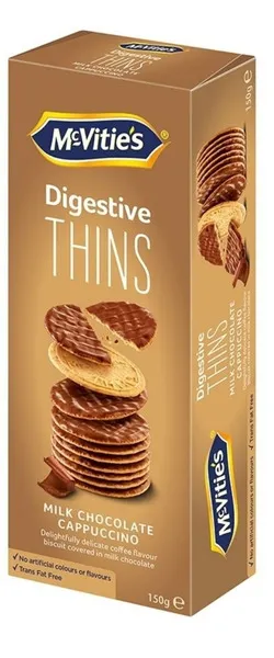 Mcvitie's Digestive Cappucino Biscuit Thins 150G