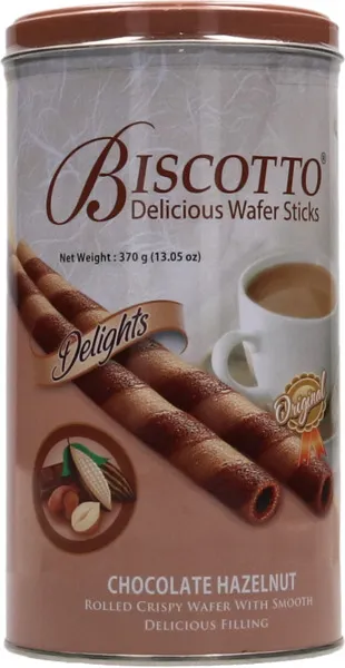 Biscotto Wafer Sticks With Chocolate & Hazelnut 370G
