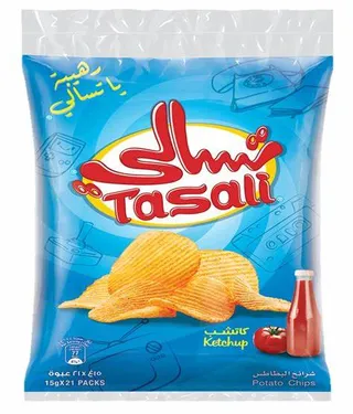 Tasali Potato Chips Ketchup 21X15G