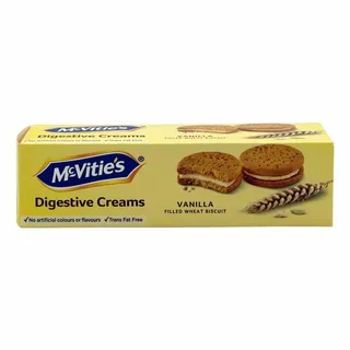 Mcvitie's Digestive Creams Vanilla Flavored Wheat Biscuits 100G
