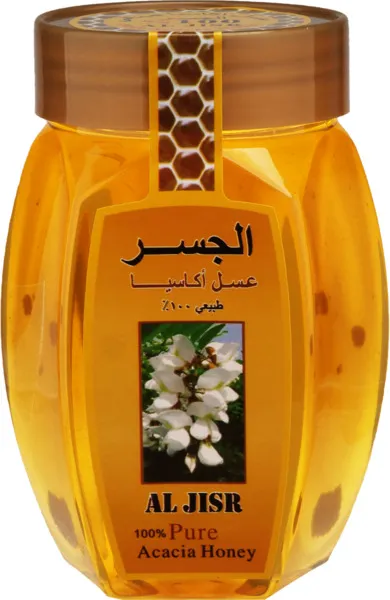 عسل نحل اكاسيا العلامه الجسر500جم