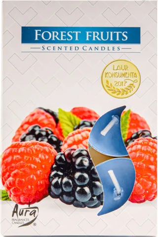 Aura Scented Candles Fruits Forest 6X72G