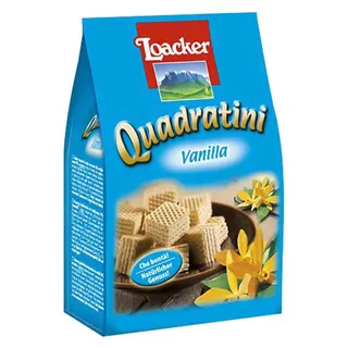 Loacker Quadratini Vanilla Wafer 125G