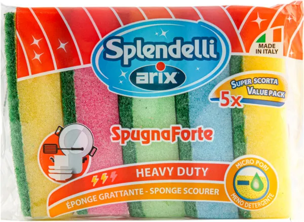 Arix Sponge Scourer Colored 5Pcs