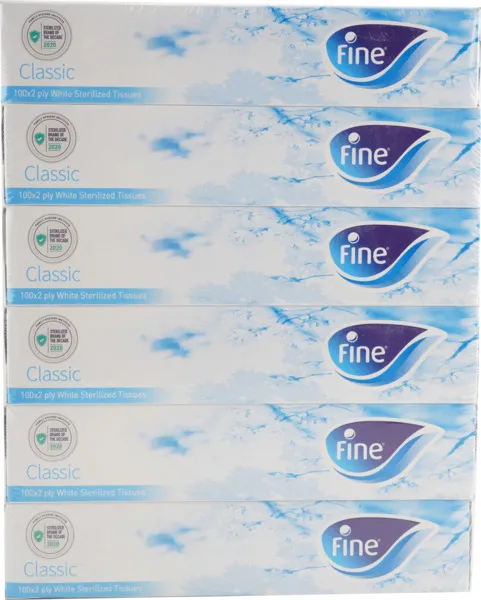 Fine Ordinary Sterilized Tissues 6X100's