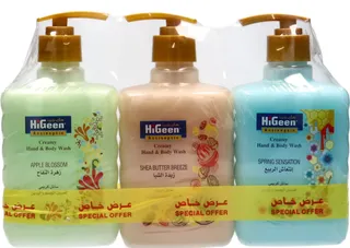 هايجين سائل كريمي لغسيل الجسم واليدين مشكل 3* 500 مل