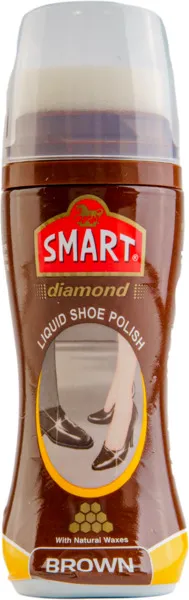 Smart Diamond Liquid Shoe Polish Brown 80Ml