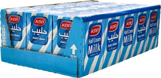 KDD UHT Half Cream Milk 24X250ml