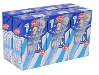 KDD 123 Full Cream Milk 6x125ml (multipack)