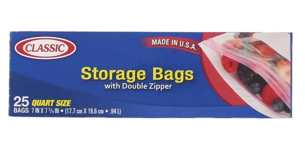 Classic Snap & Seal Food Storage Bags 25's