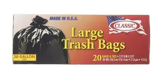 Classic Trash Bags 20X30Gal
