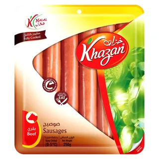 Khazan Fully Cooked Beef Sausages 500g