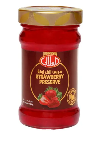 العلالي مربى فراولة-بقطع فاكهة طبيعية 400جم