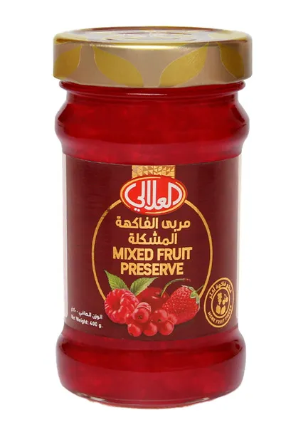 العلالي مربى فواكة-بقطع فاكهة طبيعية 400جم