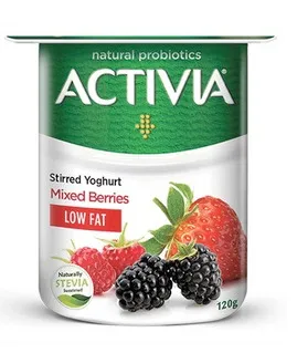 Activia Stir Yoghurt Mixed Berry Light 120G
