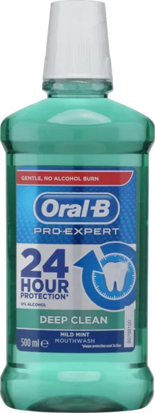 Oral-B Pro-Expert Deep Clean Mild Mint Mouthwash 500ml