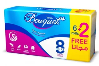 Sanita Bouquet Toilet Rolls 8's