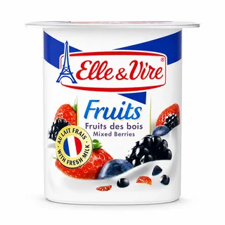 Elle & Vire Fruit Dessert Mixed Berry 125G