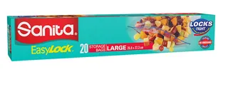 Sanita Food Bag Easy Lock Large 20's