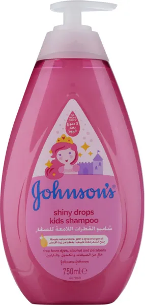 Johnson's No More Tears Shiny Drops Kids Shampoo 750Ml