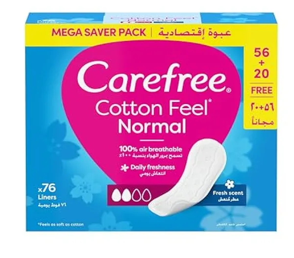 Carefree Cotton Fresh Scent Pantyliners