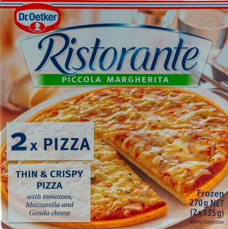 Dr. Oetker Ristorante Pizza Thin & Crispy Piccola Margherita 270G
