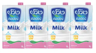 نادك حليب خالي من الدسم طويل الأمد 1 لتر